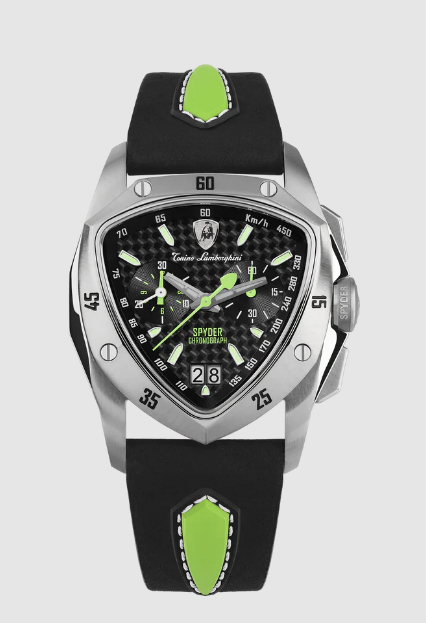 best luxury Lamborghini New Spyder Chronograph Silver / Green TLX_TLF-A13-3 watches for men best luxury Lamborghini New Spyder Chronograph Silver / Green TLX_TLF-A13-3 watches for men